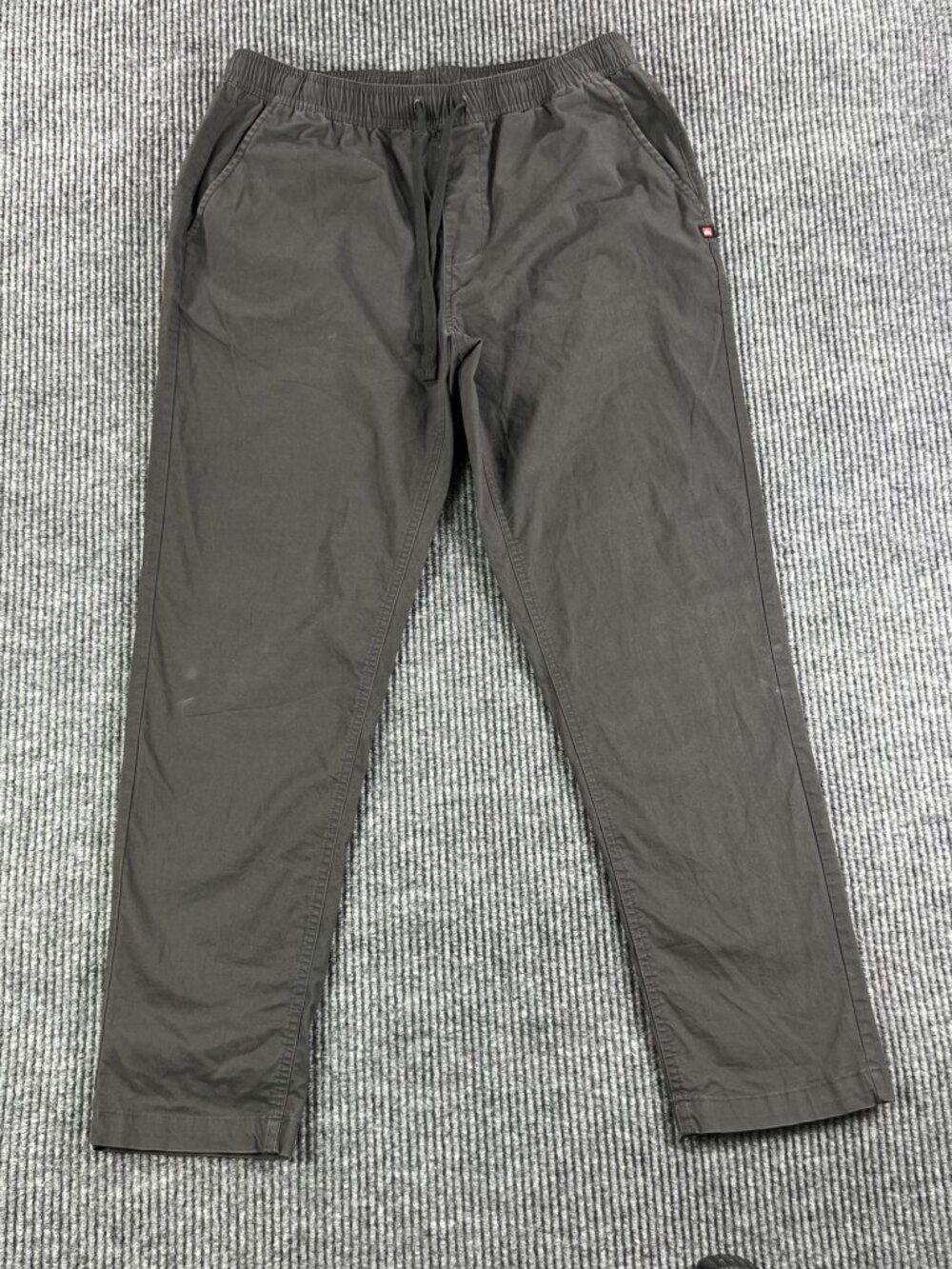 Quicksilver Black Beach Cruiser Joggers Cotton Mens M Flat Front